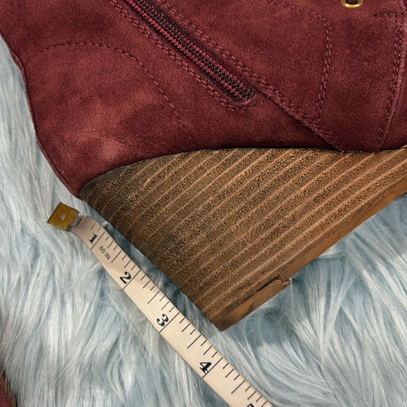 NWOB Diba Stitch Fix Blake Suede Bootie in Burgundy Women's - Picture 8 of 8